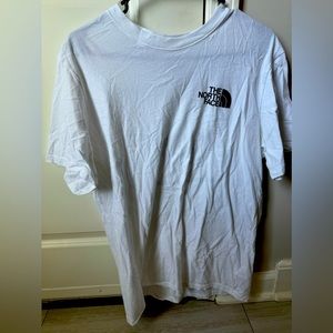 North Face White T Shirt Sz. L